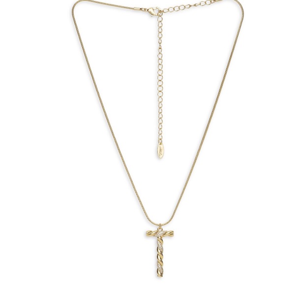 Ettika 18k Goldplated Cubic Zirconia Initial Pendant Necklace Ettika 18k Goldplated Cubic Zirconia Initial Pendant Necklace